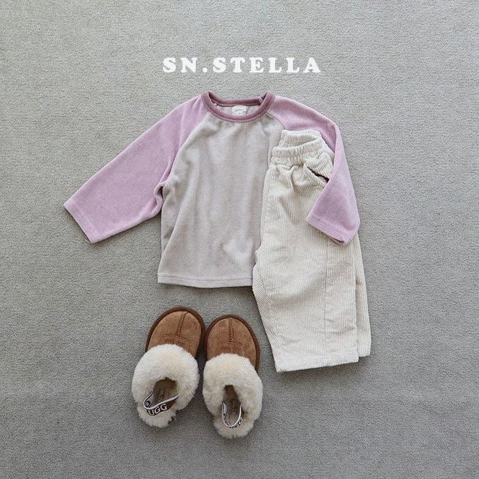 SN - Korean Children Fashion - #kidzfashiontrend - Veloure Raglan Tee - 4