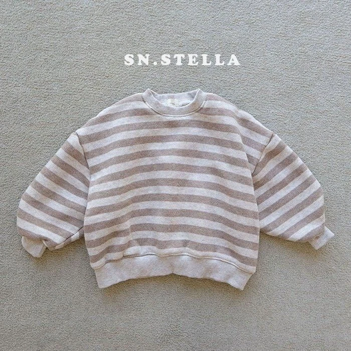 SN - Korean Children Fashion - #childofig - Big Stripe Sweatshirts - 2