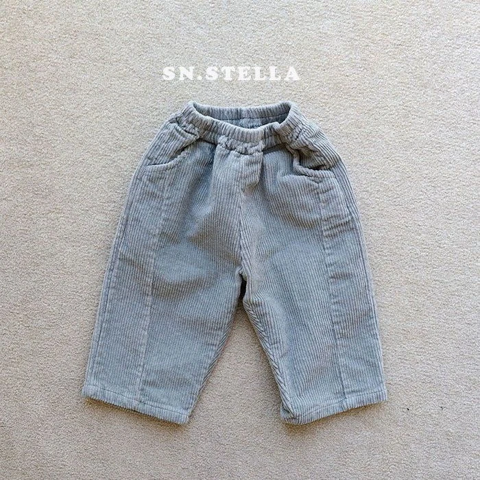 SN - Korean Children Fashion - #kidsshorts - Big Rib Span Pants - 6