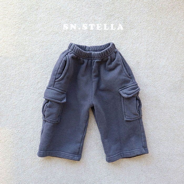 SN - Korean Children Fashion - #kidsshorts - Fleeced Cargo Pants - 4