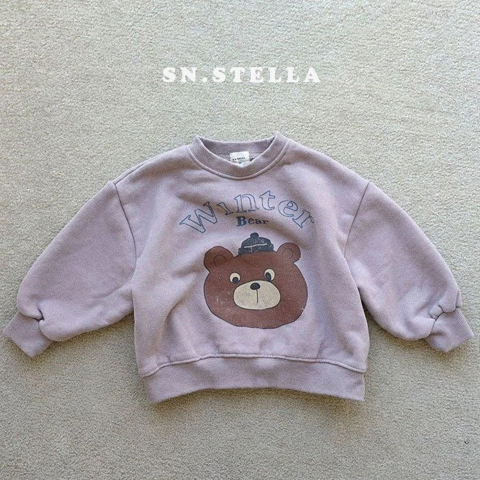 SN - Korean Children Fashion - #kidzfashiontrend - Bear Sweatshirts - 2