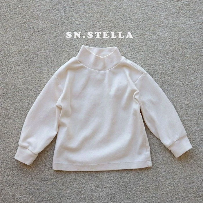 SN - Korean Children Fashion - #toddlerclothing - Peach Half Turtleneck Tee - 2