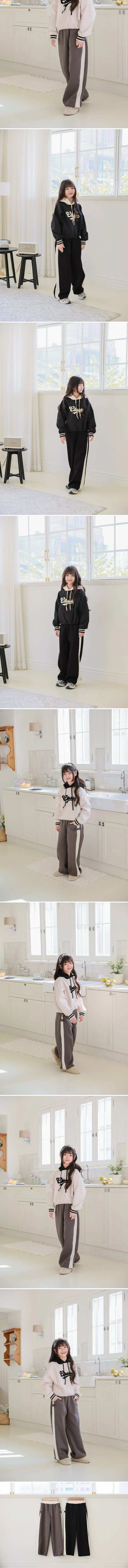 Salvia - Korean Children Fashion - #Kfashion4kids - Button Point Color Brushed Span Pants