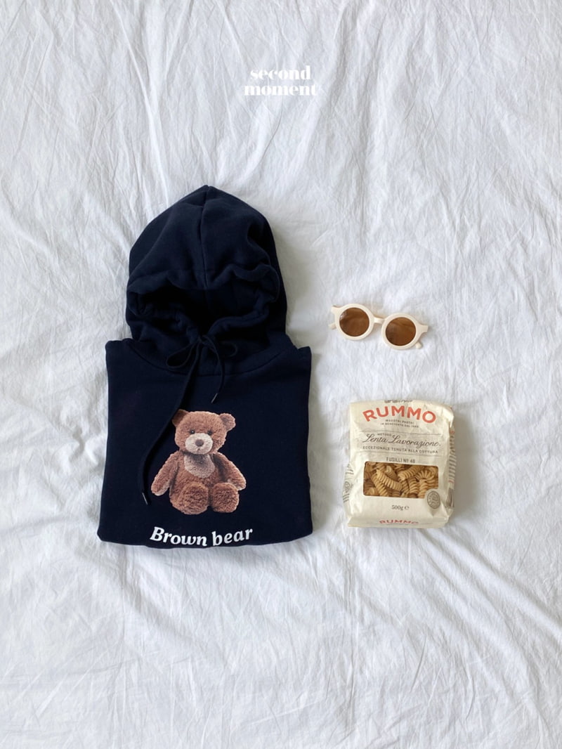 Second Moment - Korean Children Fashion - #Kfashion4kids - Brown Bear Hood Top - 6