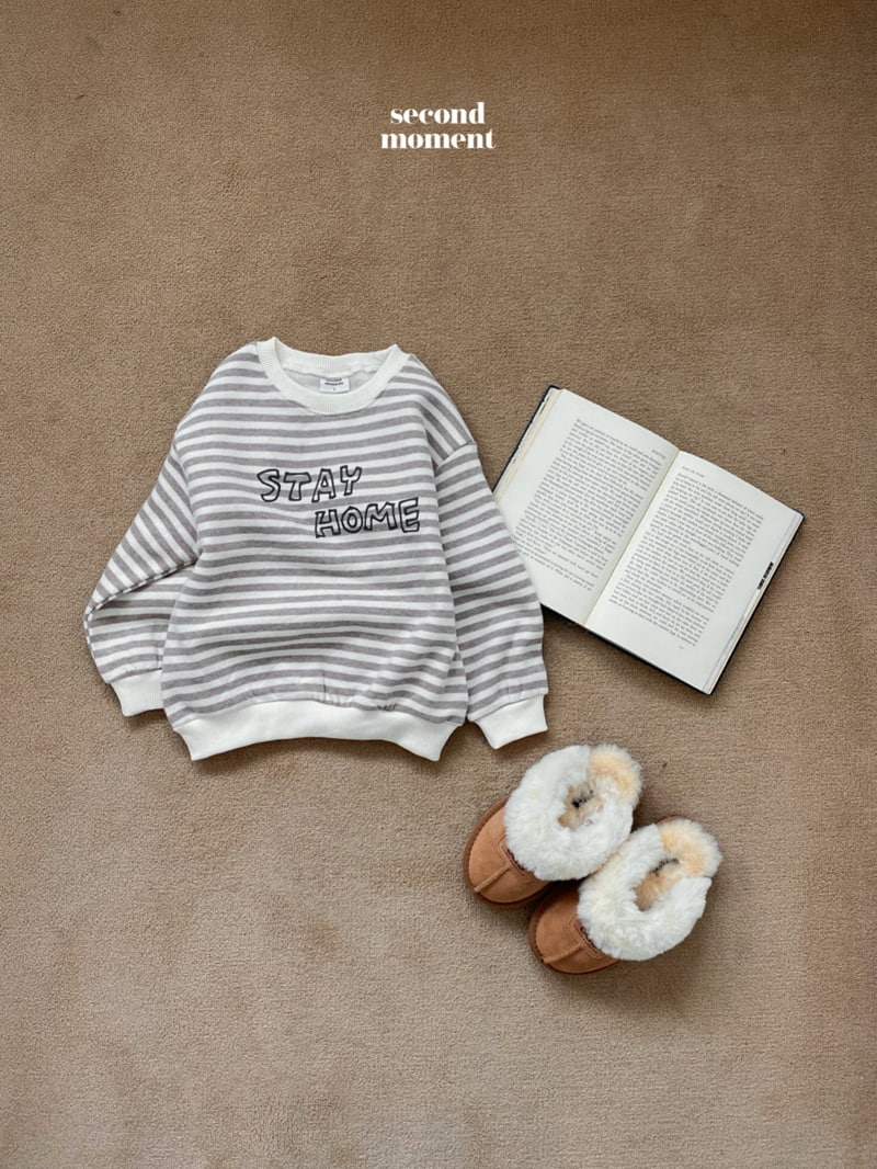 Second Moment - Korean Children Fashion - #Kfashion4kids - Stay Stripe Sweatshirt - 8