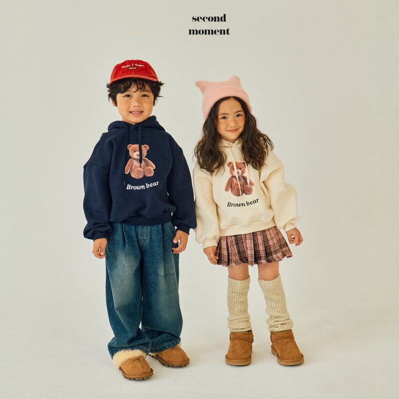 Second Moment - Korean Children Fashion - #childofig - Brown Bear Hood Top - 11