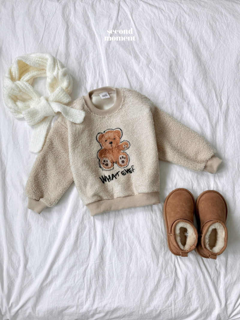 Second Moment - Korean Children Fashion - #childrensboutique - Puffy Bear Sweatshirt - 3