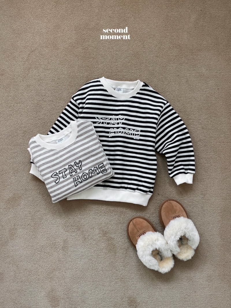 Second Moment - Korean Children Fashion - #childrensboutique - Stay Stripe Sweatshirt