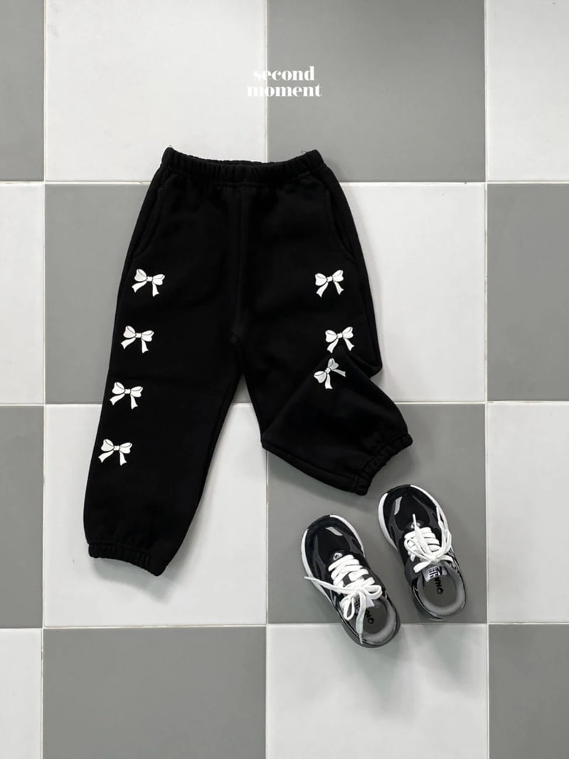 Second Moment - Korean Children Fashion - #designkidswear - Ribbon Jogger Pants - 5