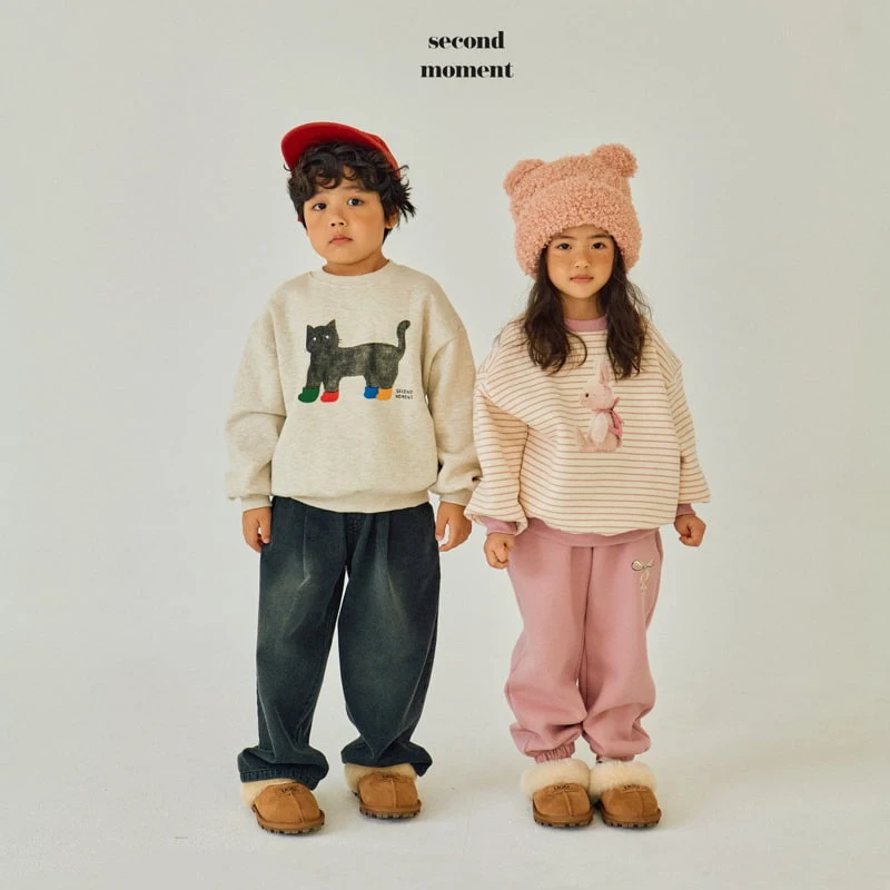 Second Moment - Korean Children Fashion - #designkidswear - Cat Sweatshirt - 8