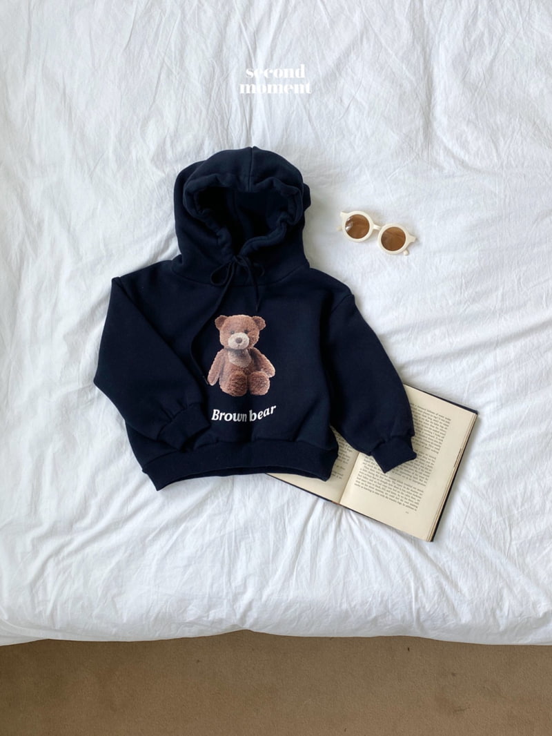 Second Moment - Korean Children Fashion - #fashionkids - Brown Bear Hood Top - 2