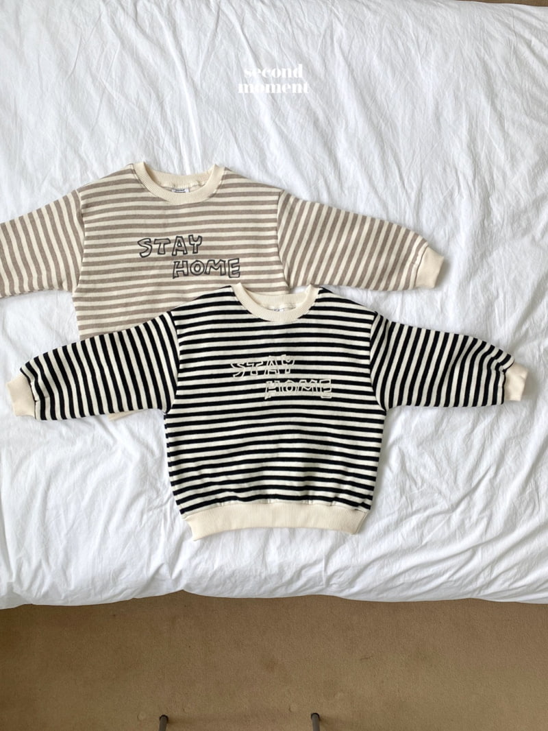 Second Moment - Korean Children Fashion - #discoveringself - Stay Stripe Sweatshirt - 4