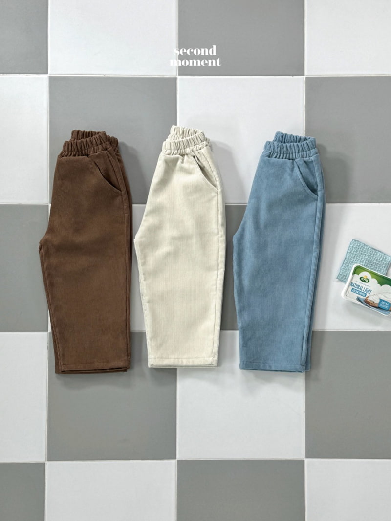 Second Moment - Korean Children Fashion - #kidsstore - Corduroy Pants