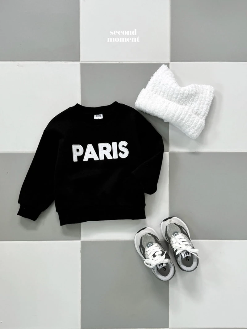 Second Moment - Korean Children Fashion - #kidzfashiontrend - Paris Embroidery Sweatshirt - 3