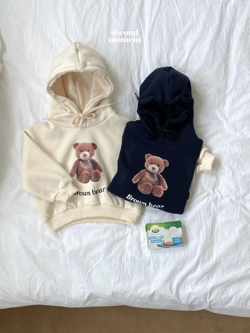 Second Moment - Korean Children Fashion - #littlefashionista - Brown Bear Hood Top - 7