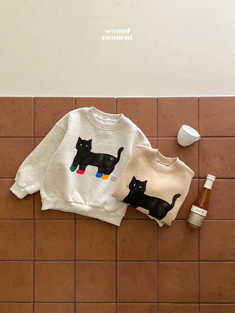 Second Moment - Korean Children Fashion - #littlefashionista - Cat Sweatshirt