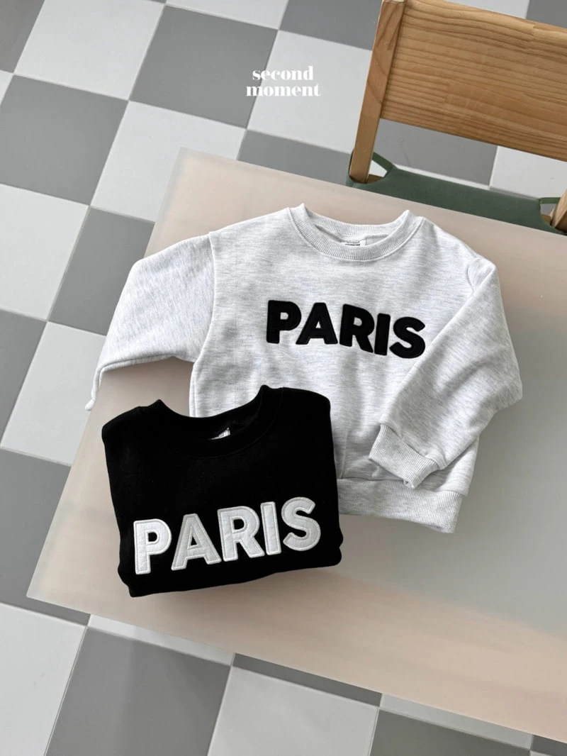 Second Moment - Korean Children Fashion - #magicofchildhood - Paris Embroidery Sweatshirt - 6