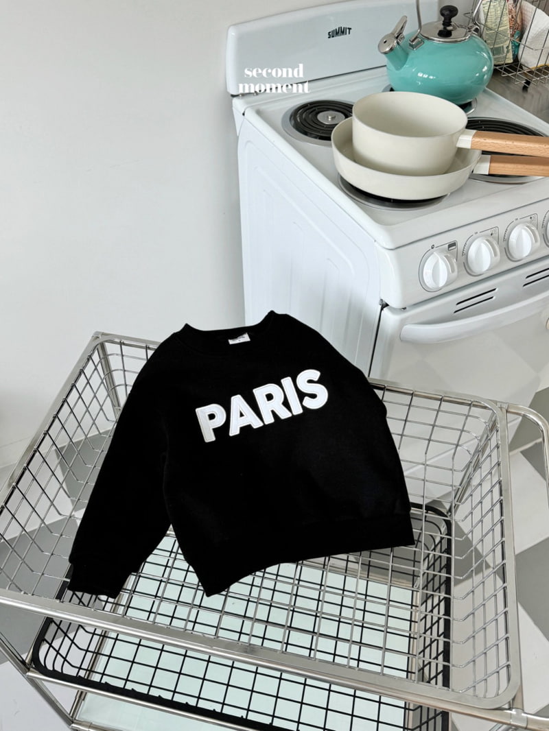 Second Moment - Korean Children Fashion - #minifashionista - Paris Embroidery Sweatshirt - 7