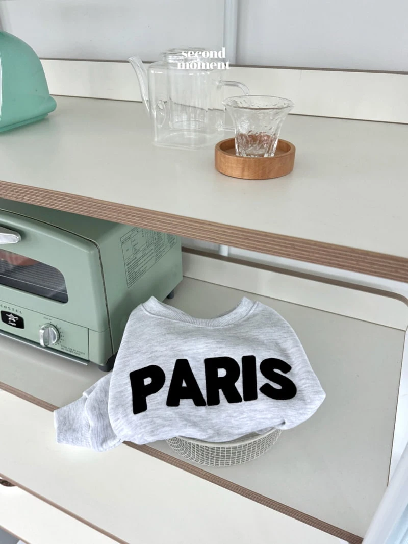 Second Moment - Korean Children Fashion - #todddlerfashion - Paris Embroidery Sweatshirt - 9