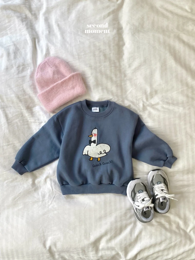 Second Moment - Korean Children Fashion - #toddlerclothing - Duck Sweatshirt - 6