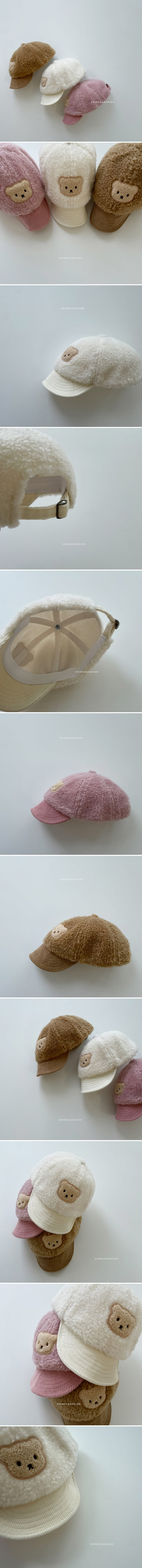 Shinseage Kids - Korean Baby Fashion - #babylifestyle - Bear Corduroy Hat