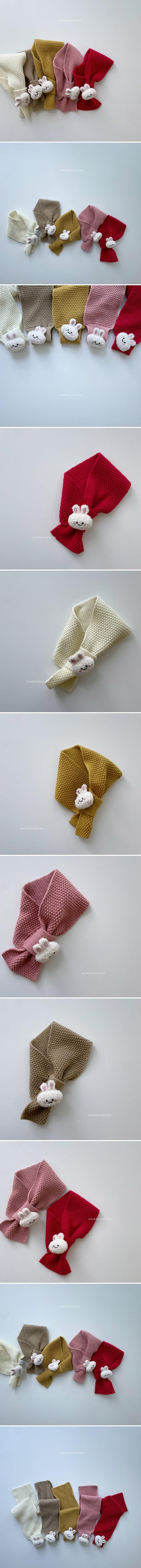 Shinseage Kids - Korean Children Fashion - #childrensboutique - Rabbit Knit Muffler