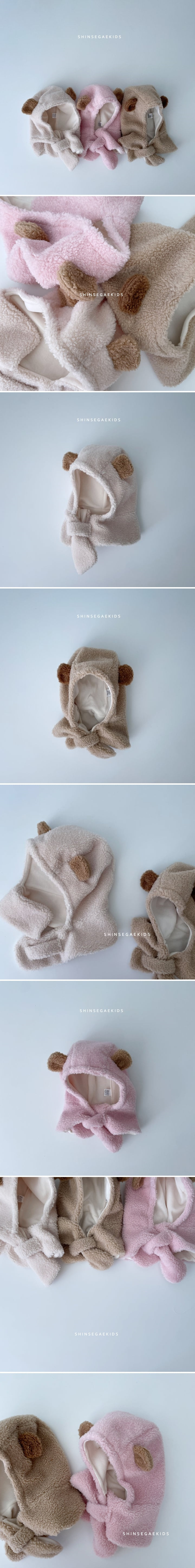 Shinseage Kids - Korean Children Fashion - #designkidswear - Bear Ears Balaclava