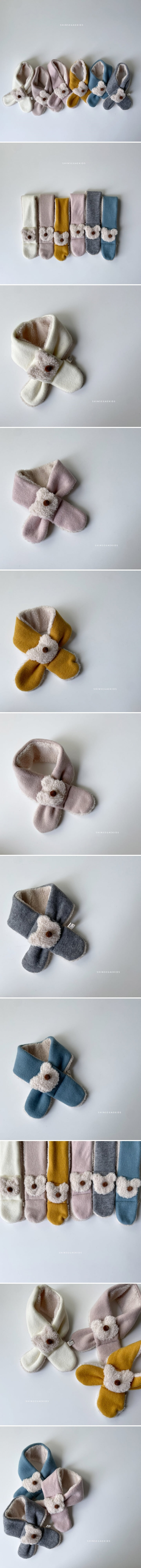 Shinseage Kids - Korean Children Fashion - #stylishchildhood - Fur Bear Muffler