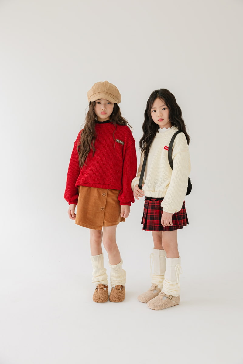 Sm2 - Korean Children Fashion - #kidzfashiontrend - Coat Rang Knit Pullover - 4