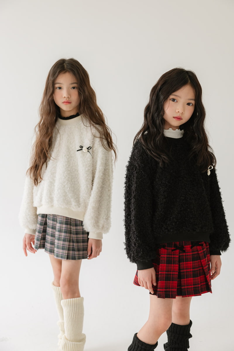 Sm2 - Korean Children Fashion - #Kfashion4kids - Ribbon Check Pleats Skirt - 8