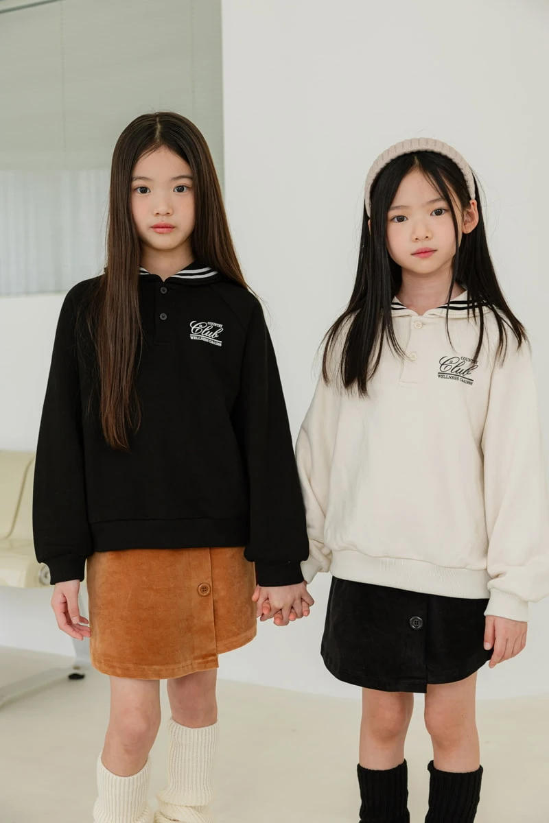 Sm2 - Korean Children Fashion - #childofig - Sailor Velvet Collar Sweatshirts