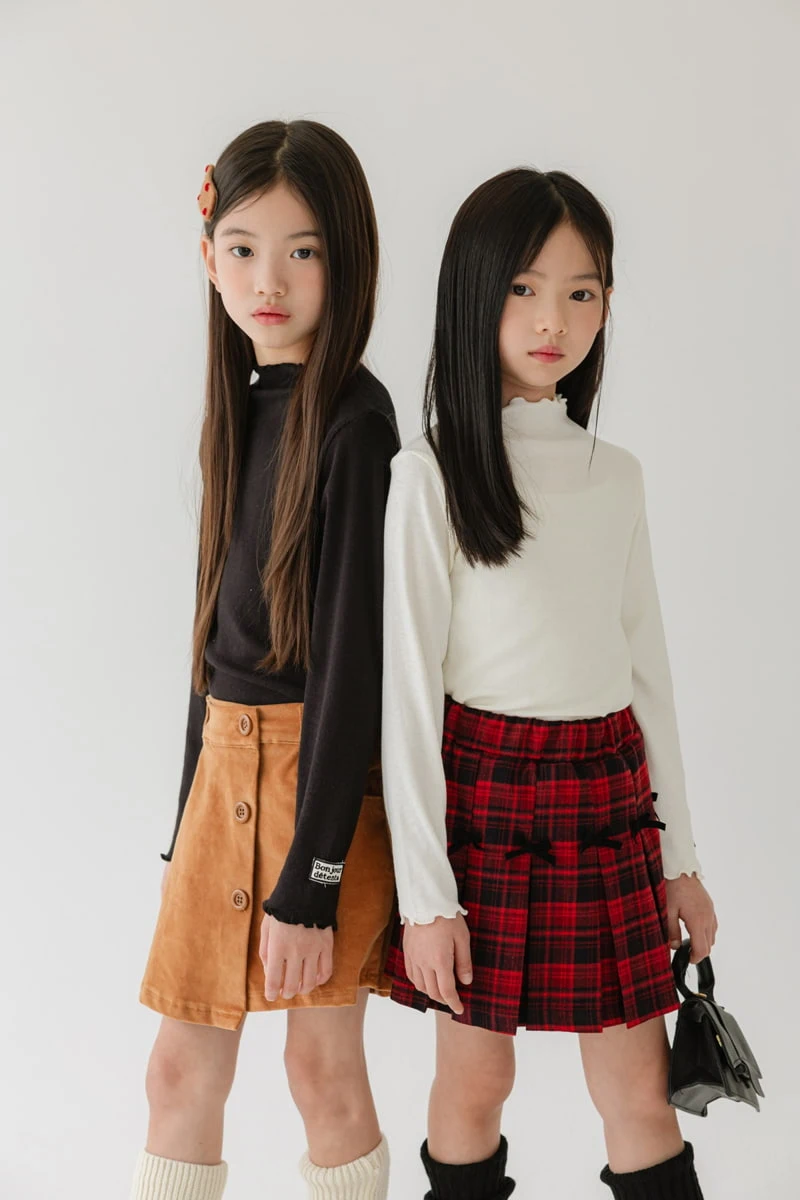 Sm2 - Korean Children Fashion - #childofig - Blooming Angaro Turtleneck Tee - 4