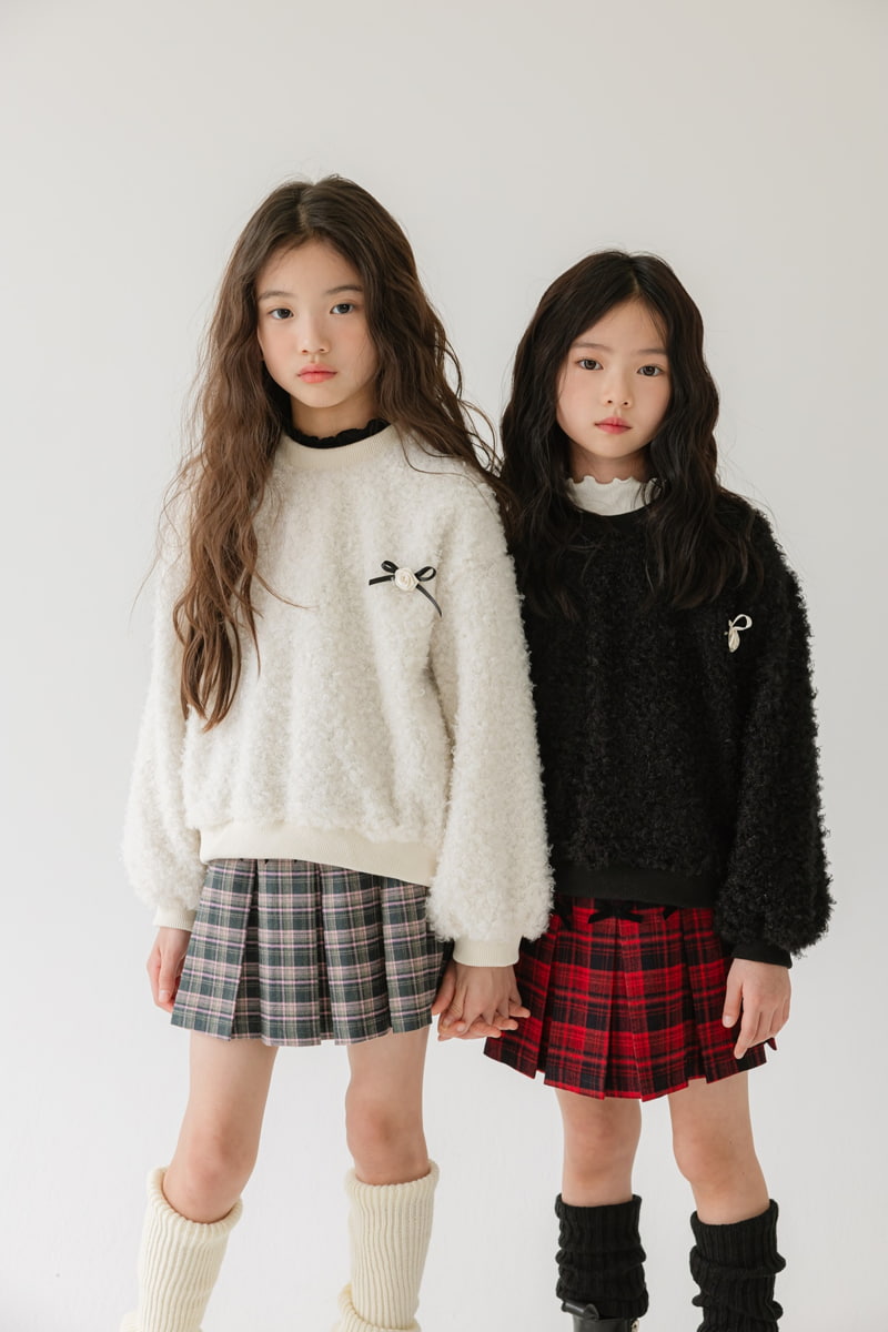 Sm2 - Korean Children Fashion - #childrensboutique - Ribbon Check Pleats Skirt