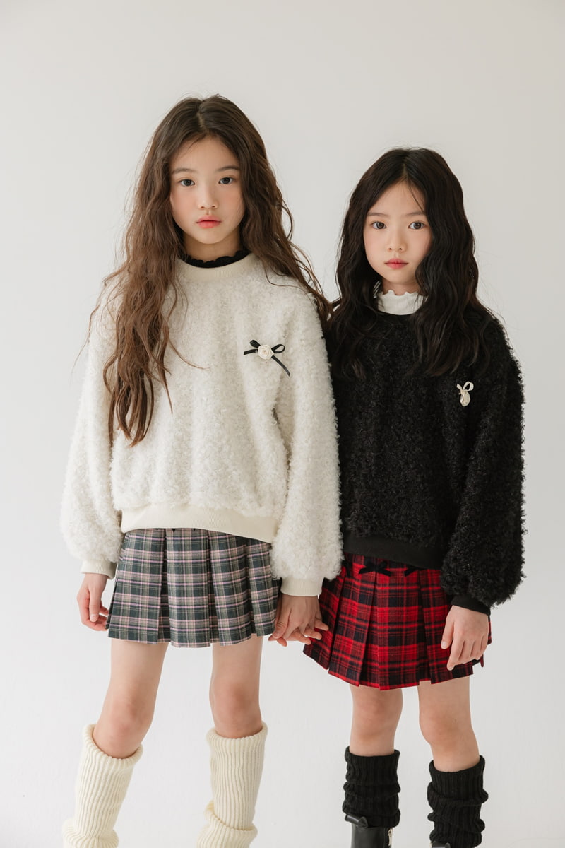 Sm2 - Korean Children Fashion - #discoveringself - Ribbon Check Pleats Skirt - 3