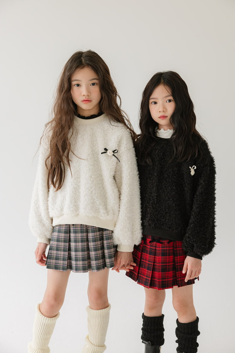 Sm2 - Korean Children Fashion - #discoveringself - Ribbon Check Pleats Skirt - 4