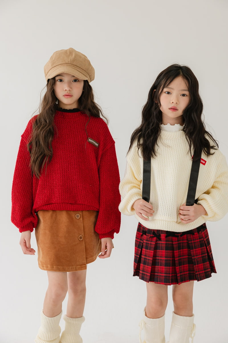 Sm2 - Korean Children Fashion - #kidsshorts - Coat Rang Knit Pullover