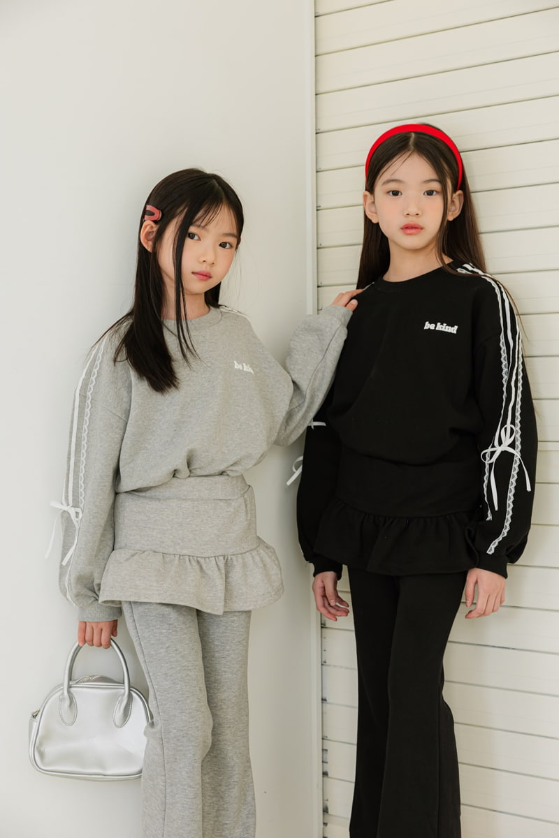 Sm2 - Korean Children Fashion - #kidzfashiontrend - Lace Sweatshirts