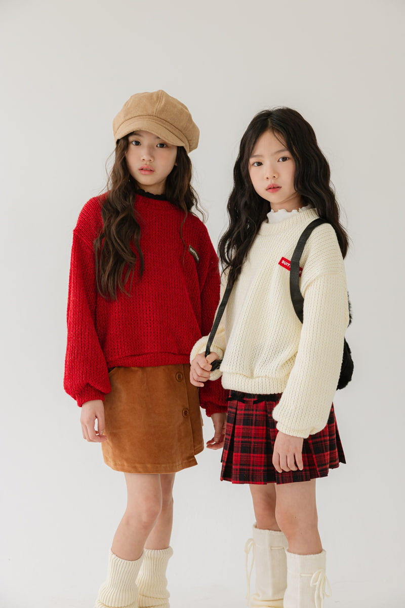 Sm2 - Korean Children Fashion - #littlefashionista - Coat Rang Knit Pullover - 5