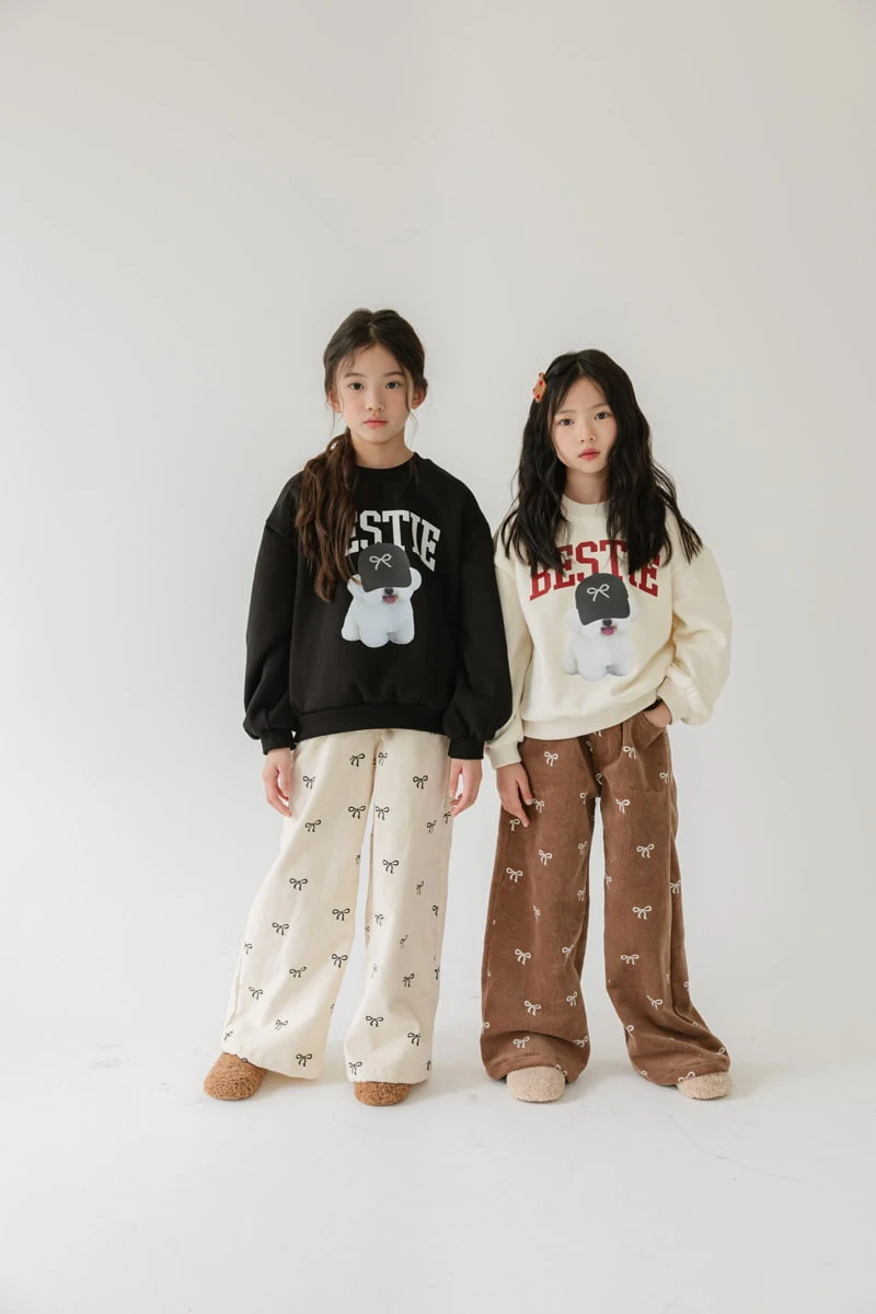 Sm2 - Korean Children Fashion - #littlefashionista - Ribbon Wide Pants