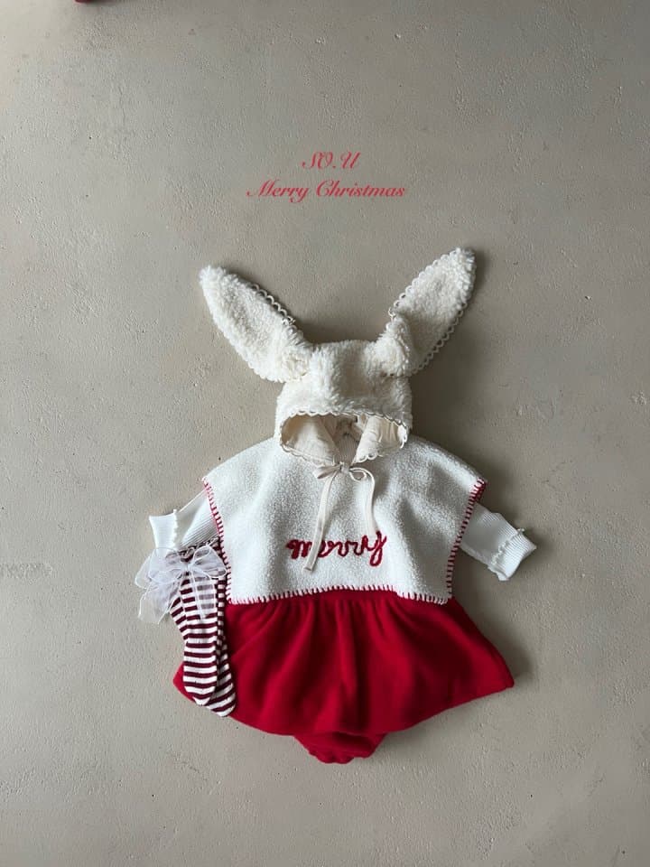 So U - Korean Baby Fashion - #babyboutique - Christmas Big Ribbon Suit - 10