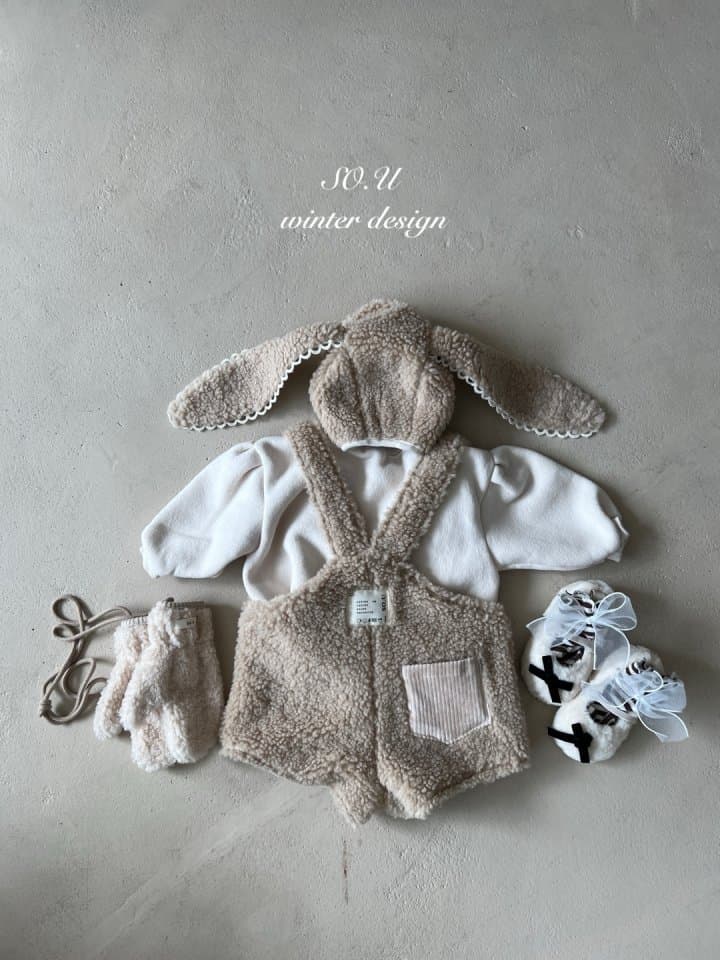 So U - Korean Baby Fashion - #babyboutique - Winter Fleece Overalls - 11