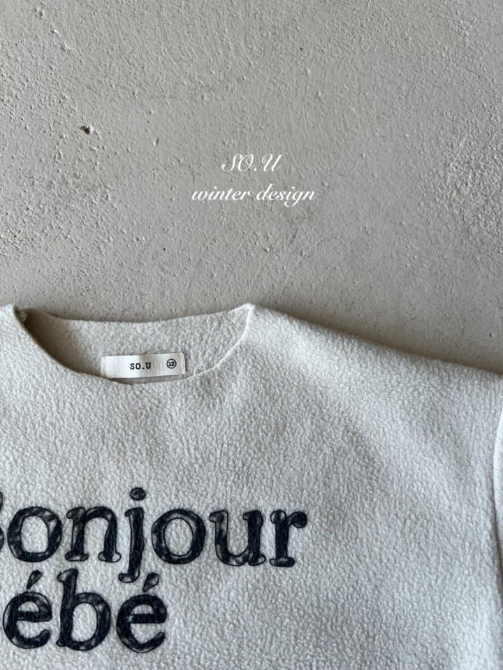 So U - Korean Baby Fashion - #babyboutique - Bonjour Round Tee - 5