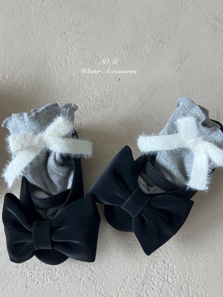 So U - Korean Baby Fashion - #babyfashion - Winter Soft Ribbon Knee Socks - 8