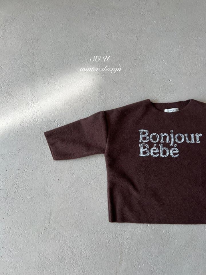 So U - Korean Baby Fashion - #babyfashion - Bonjour Round Tee - 8