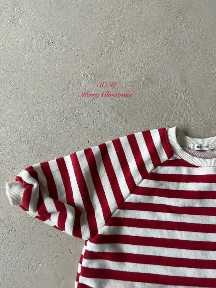 So U - Korean Baby Fashion - #babylifestyle - Christmas Stripe Suit - 2