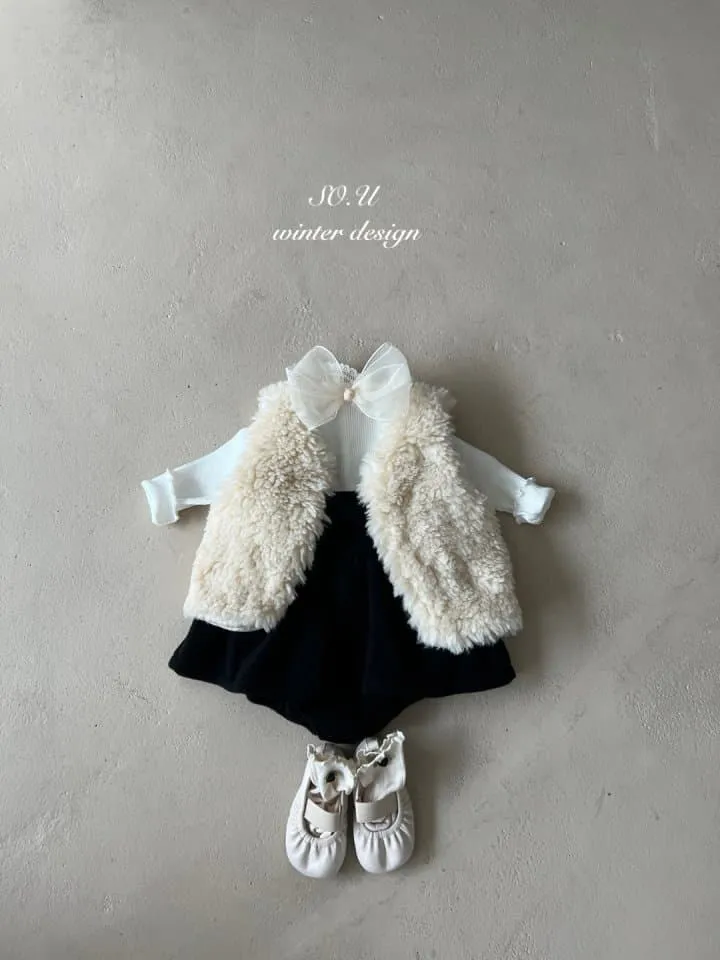 So U - Korean Baby Fashion - #babygirlfashion - Bebe Winter Vest - 4