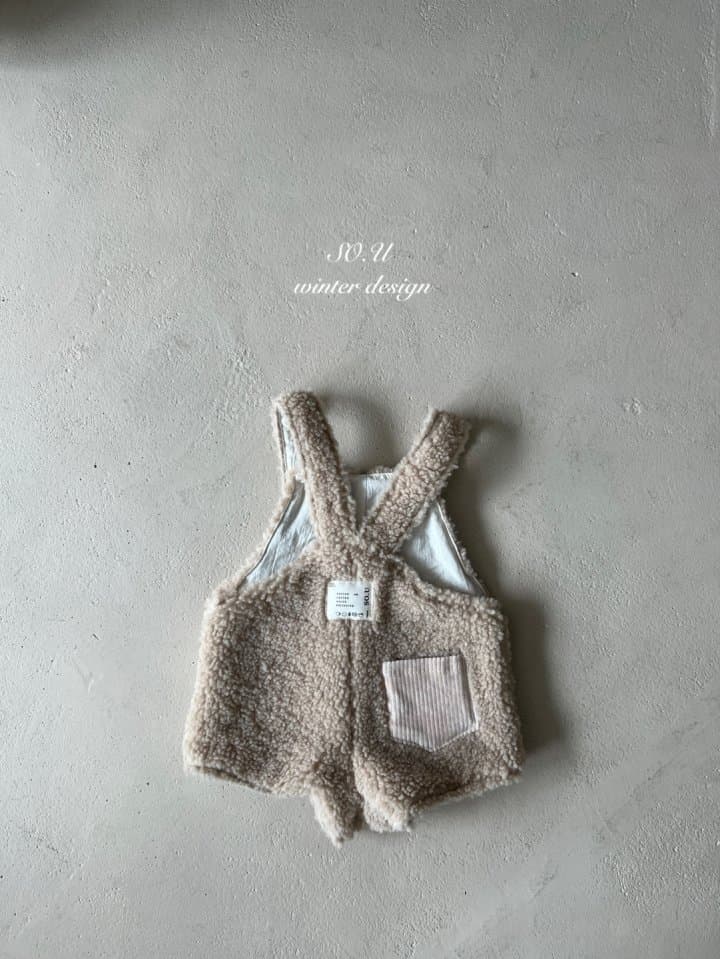 So U - Korean Baby Fashion - #babylifestyle - Winter Fleece Overalls - 2