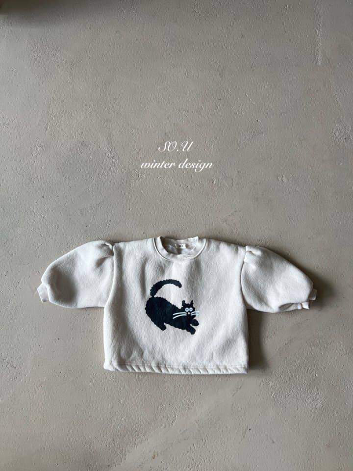 So U - Korean Baby Fashion - #babylifestyle - Meow Sweatshirt