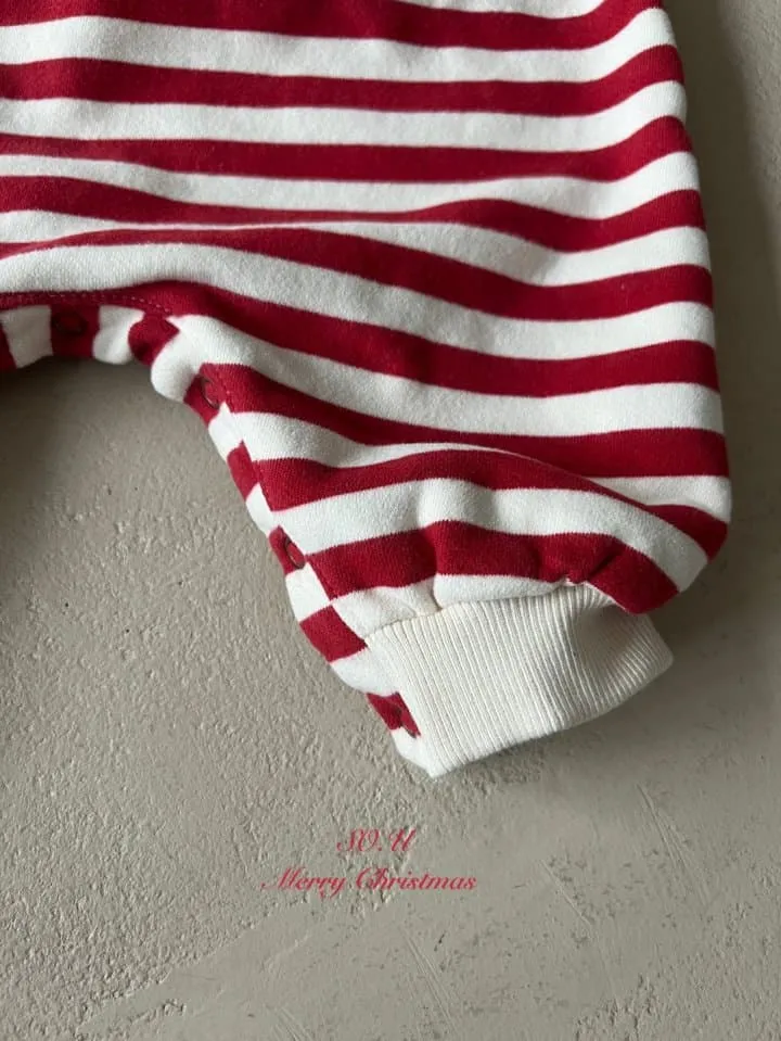 So U - Korean Baby Fashion - #babyoninstagram - Christmas Stripe Suit - 3