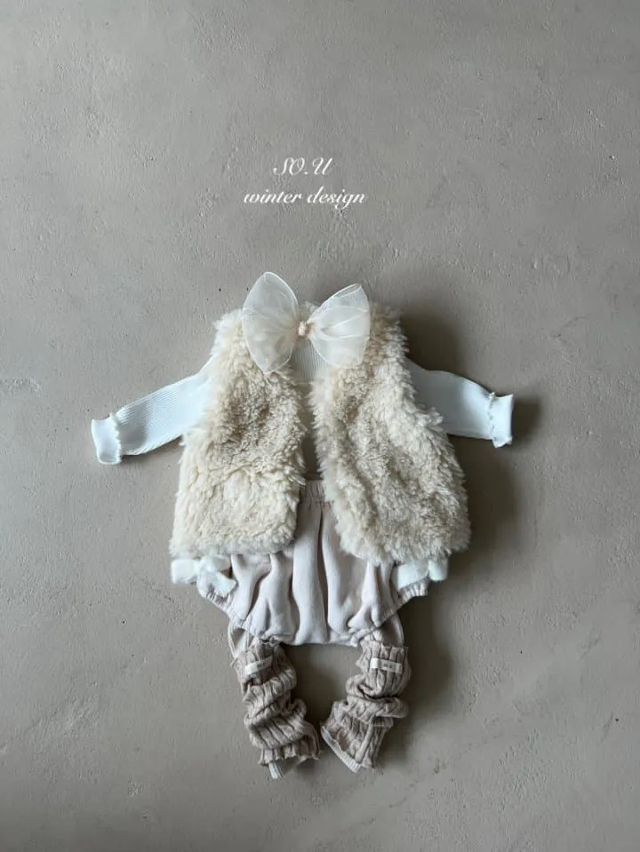 So U - Korean Baby Fashion - #babyoninstagram - Bebe Winter Vest - 5